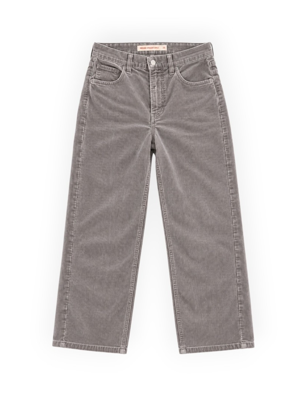 Levi’s Ribcage Straight Ankle Corduroy Pants – Light Gray – Size 26
